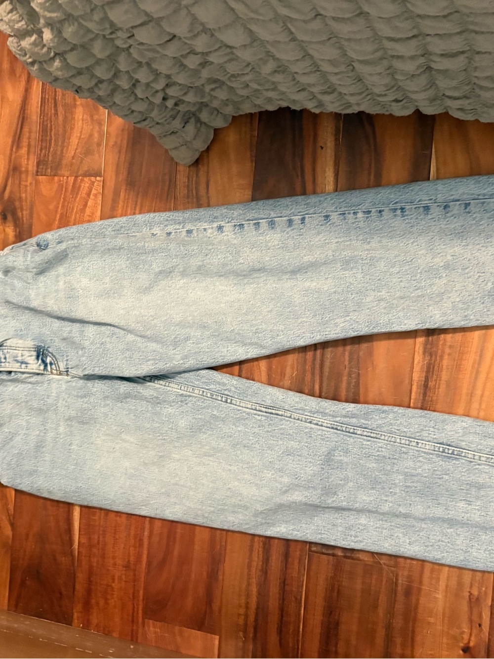 Abercrombie‎ & Fitch Curve Love Dad Jeans Light Wash 25 High Rise (1360)